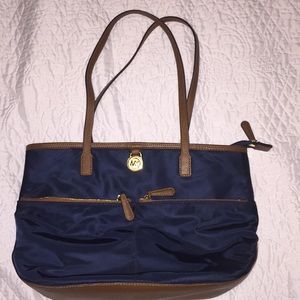 Michael Kors | Navy zippered tote